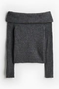 Off-the shoulder sweater