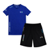 Full Set / Blue (T-Shirt) and Black(shorts) / M(fits like S)