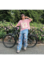 'Blossom' Embroidered Jeans
