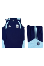 Argentina Sapphire Blue Sleeveless Set