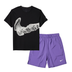Full Set / Black and Purple / M