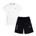 Full Set / White (T-Shirt) and Black(shorts) / M(fits like S)