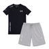Full Set / Black (T-Shirt) and Grey(shorts) / M(fits like S)