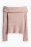 Off-the shoulder sweater