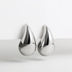 Silver plated teardrop