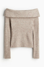 Off-the shoulder sweater