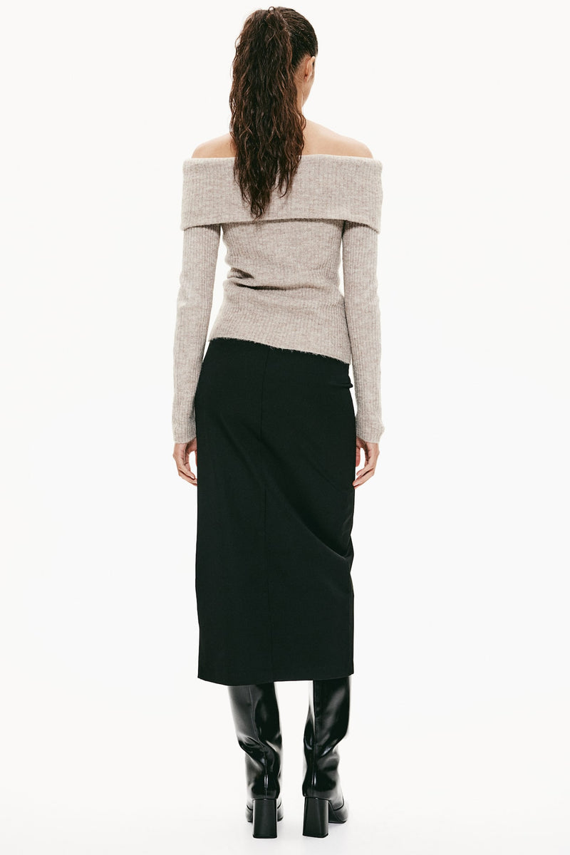 Off-the shoulder sweater